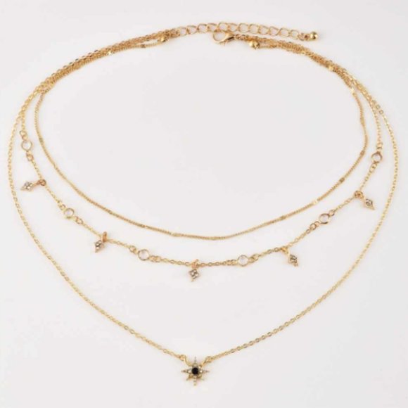 💎✨ Sparkling Star Layer Necklace - Picture 2 of 2